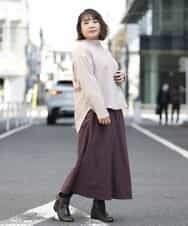 OLBBM07069 eur3(エウルキューブ) 【SOSO×eur3/大きいサイズ】起毛ノーカラーシャツ ベージュ