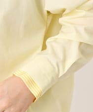 OLBCD08109 eur3(エウルキューブ) 【WEB先行販売】【大きいサイズ】レイヤード風ドロップショルダーシャツ ライトイエロー(20)