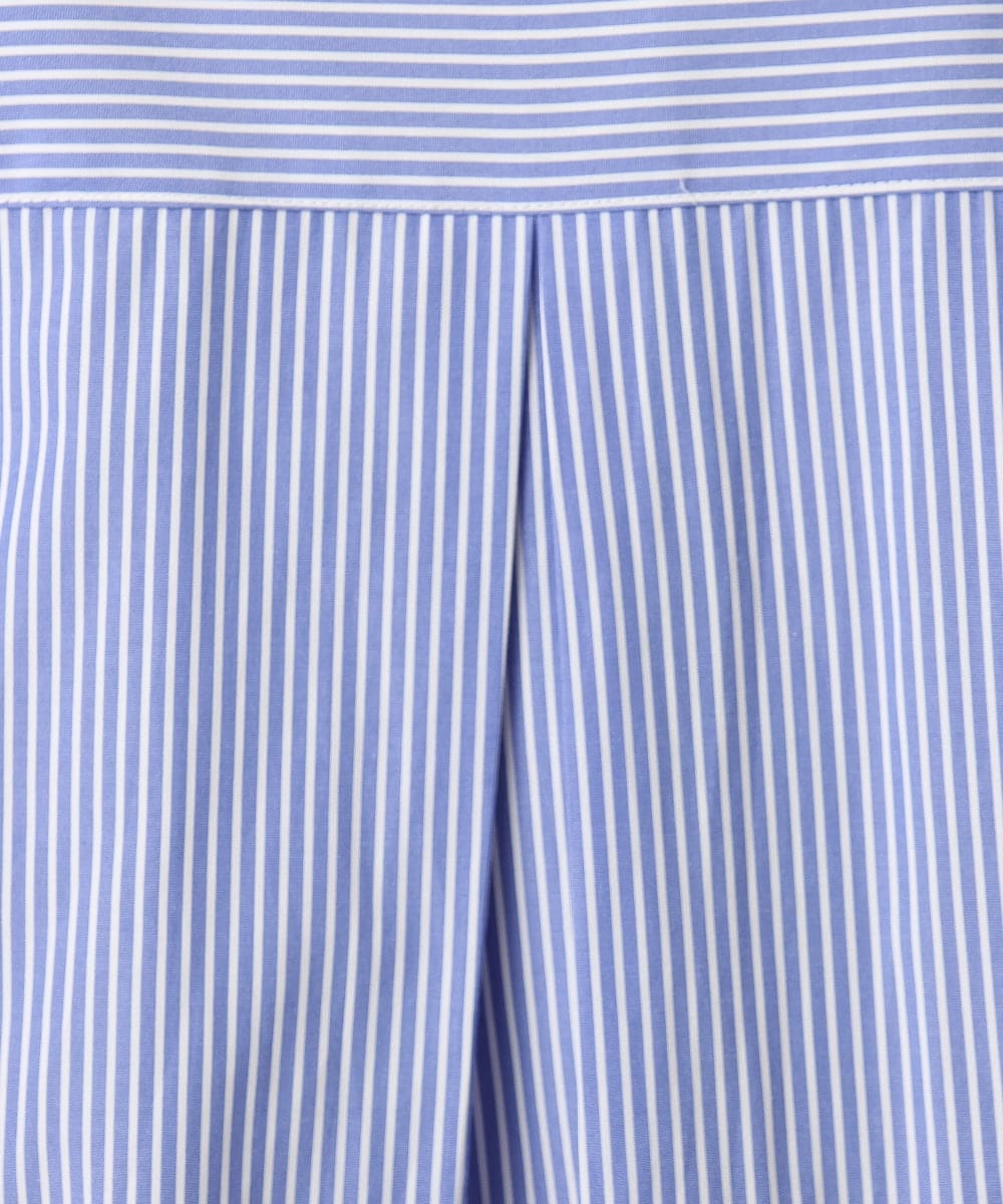 OLBCD08109 eur3(エウルキューブ) 【WEB先行販売】【大きいサイズ】レイヤード風ドロップショルダーシャツ ブルー(55)