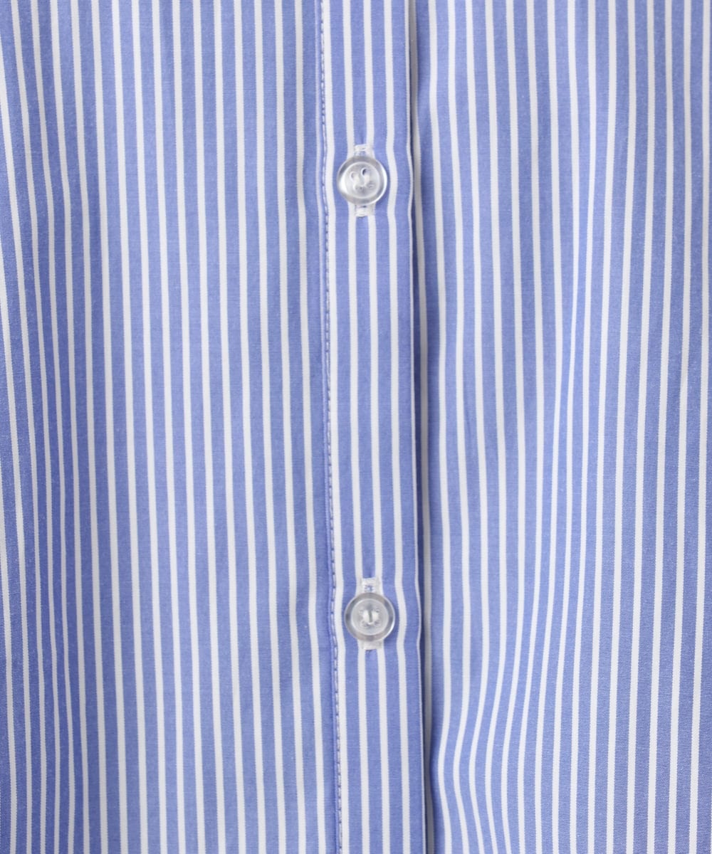 OLBCD08109 eur3(エウルキューブ) 【WEB先行販売】【大きいサイズ】レイヤード風ドロップショルダーシャツ ブルー(55)