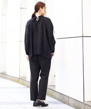 OLBDA01099 eur3(エウルキューブ) 【大きいサイズ/11号サイズあり】フリルリボンブラウス ブラック(94)