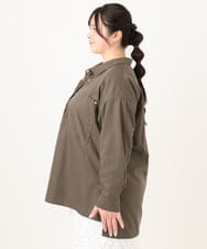 OLBDA11109 eur3(エウルキューブ) 【大きいサイズ】プルオーバーシャツ カーキ(36)