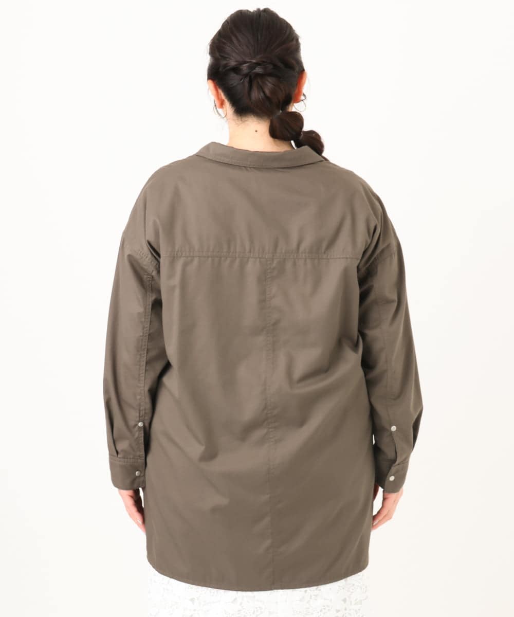 OLBDA11109 eur3(エウルキューブ) 【大きいサイズ】プルオーバーシャツ カーキ(36)