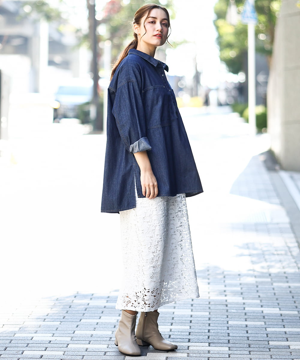 OLBDA11109 eur3(エウルキューブ) 【大きいサイズ】プルオーバーシャツ ネイビー(57)