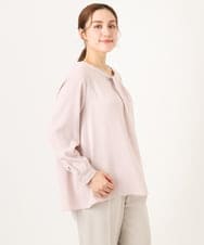 OLBDD04089 eur3(エウルキューブ) 【WEB先行販売】【大きいサイズ/11号サイズあり】ジョーゼットタックブラウス ライトピンク(01)