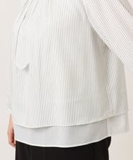 OLBDD05089 eur3(エウルキューブ) 【大きいサイズ/11号サイズあり】マルチWAYブラウス アイボリー(80)