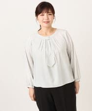 OLBDD05089 eur3(エウルキューブ) 【大きいサイズ/11号サイズあり】マルチWAYブラウス アイボリー(80)