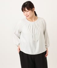 OLBDD05089 eur3(エウルキューブ) 【大きいサイズ/11号サイズあり】マルチWAYブラウス アイボリー(80)