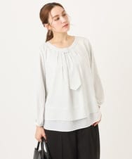 OLBDD05089 eur3(エウルキューブ) 【大きいサイズ/11号サイズあり】マルチWAYブラウス アイボリー(80)