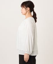 OLBDD05089 eur3(エウルキューブ) 【大きいサイズ/11号サイズあり】マルチWAYブラウス アイボリー(80)