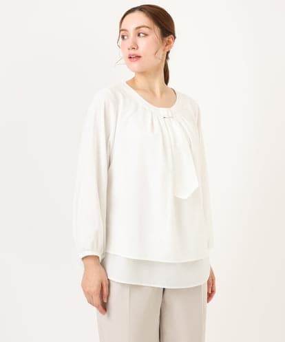 OLBDD05089 eur3 【大きいサイズ/11号サイズあり】マルチWAYブラウス