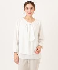 OLBDD05089 eur3(エウルキューブ) 【大きいサイズ/11号サイズあり】マルチWAYブラウス ホワイト(90)