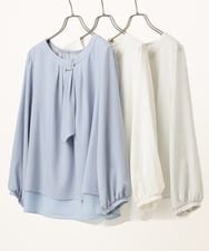 OLBDD05089 eur3(エウルキューブ) 【大きいサイズ/11号サイズあり】マルチWAYブラウス ホワイト(90)