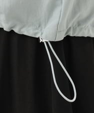 OLBDD07099 eur3(エウルキューブ) 【WEB先行販売】【大きいサイズ】フーディ―ブラウス ライトグリーン