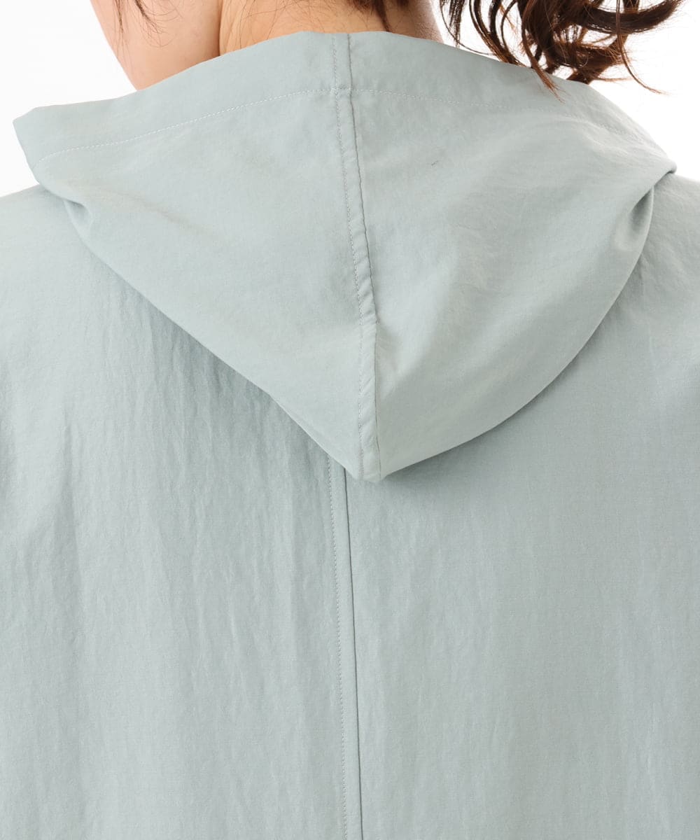 OLBDD07099 eur3(エウルキューブ) 【WEB先行販売】【大きいサイズ】フーディ―ブラウス ライトグリーン