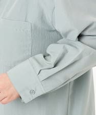 OLBDD07099 eur3(エウルキューブ) 【WEB先行販売】【大きいサイズ】フーディ―ブラウス ライトグリーン