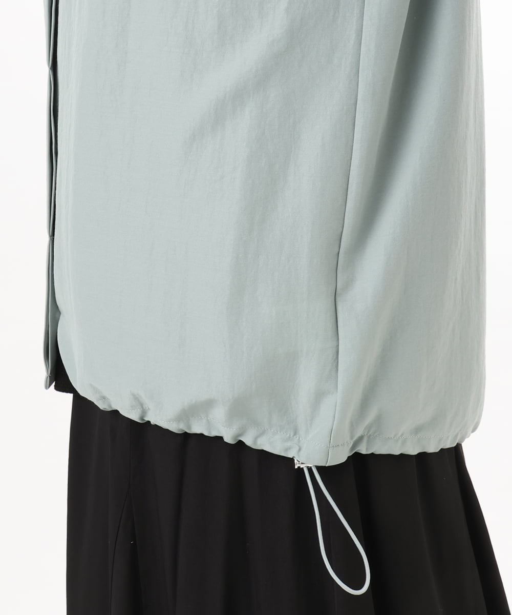 OLBDD07099 eur3(エウルキューブ) 【WEB先行販売】【大きいサイズ】フーディ―ブラウス ライトグリーン