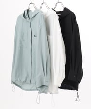 OLBDD07099 eur3(エウルキューブ) 【WEB先行販売】【大きいサイズ】フーディ―ブラウス ブラック