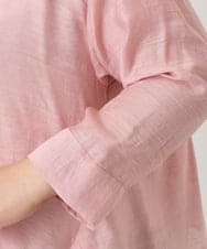 OLBDD11099 eur3(エウルキューブ) 【WEB先行販売】【大きいサイズ】ドロップショルダーブラウス ピンク(03)