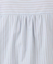 OLBED15089 eur3(エウルキューブ) 【WEB先行販売】【大きいサイズ】バンドカラーストライプシャツ ライトブルー