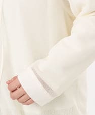 OLBED16119 eur3(エウルキューブ) 【大きいサイズ】レースアップメッシュフーディ アイボリー