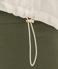 OLBED16119 eur3(エウルキューブ) 【大きいサイズ】レースアップメッシュフーディ アイボリー