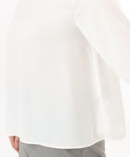 OLBED19089 eur3(エウルキューブ) 【大きいサイズ/11号サイズあり】ギャザーブラウス ホワイト