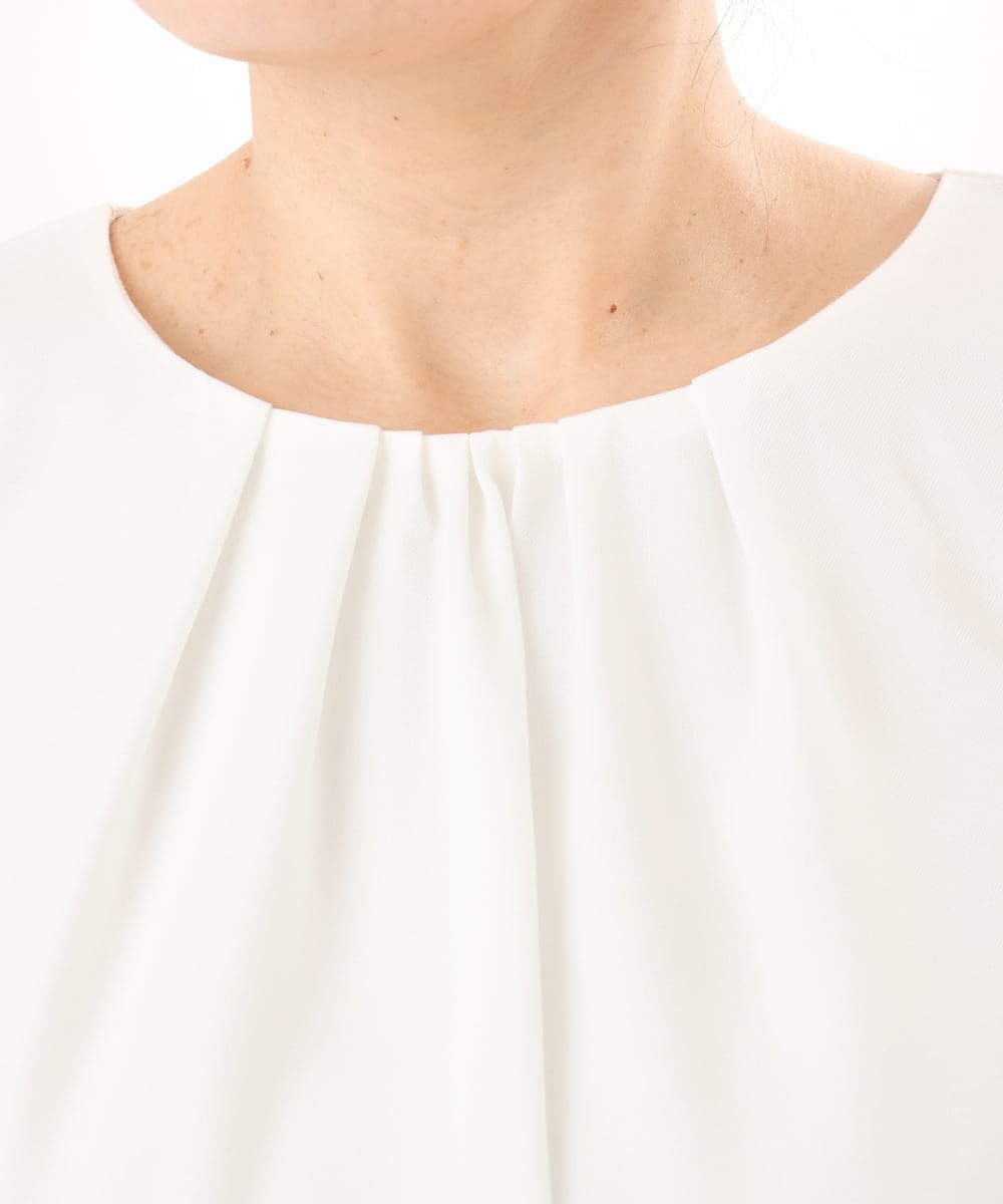 OLBED39089 eur3(エウルキューブ) 【WEB先行販売】【大きいサイズ/11号サイズあり】2wayブラウス ホワイト