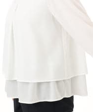 OLBED39089 eur3(エウルキューブ) 【WEB先行販売】【大きいサイズ/11号サイズあり】2wayブラウス ホワイト