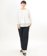 OLBED39089 eur3(エウルキューブ) 【WEB先行販売】【大きいサイズ/11号サイズあり】2wayブラウス ホワイト