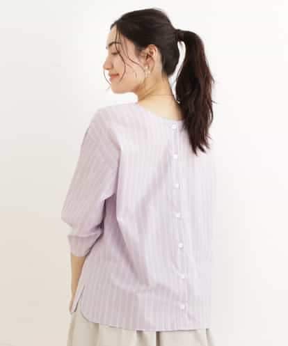 OLBEP07070 eur3 【大きいサイズ/前後2WAY】ボタンディティールブラウス