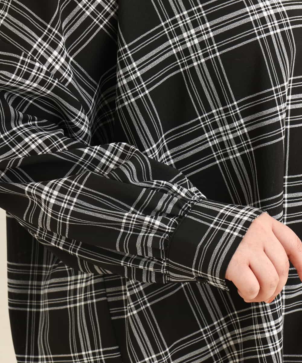 大きいサイズ 2点セット チェックシャツアンサンブル アンサンブルセット Eur3 エウルキューブ イトキンオンラインストア