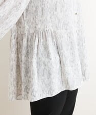 OLBES08090 eur3(エウルキューブ) 【大きいサイズ/11号サイズあり】バックギャザーチュニックブラウス アイボリー(80)