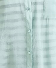 OLBES09080 eur3(エウルキューブ) 【大きいサイズ】バンドカラーシアーシャツ ライトグリーン(30)