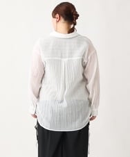 OLBEV11099 eur3(エウルキューブ) 【大きいサイズ】シアードビーブラウス ホワイト(90)