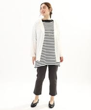 OLBFA13109 eur3(エウルキューブ) 【大きいサイズ】シアーフーディーブラウス アイボリー(80)