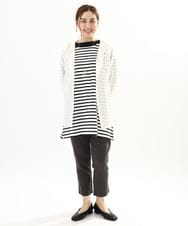 OLBFA13109 eur3(エウルキューブ) 【大きいサイズ】シアーフーディーブラウス アイボリー(80)