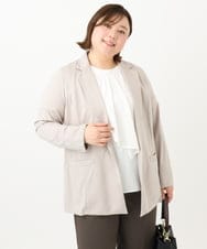 OLBFA20089 eur3(エウルキューブ) 【大きいサイズ】フレアスリーブブラウス ホワイト(90)