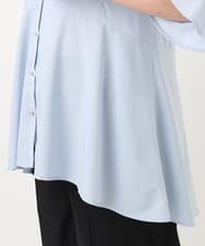 OLBFA21099 eur3(エウルキューブ) 【大きいサイズ/11号サイズあり】Vネックペプラムブラウス ライトブルー(50)