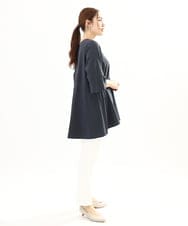 OLBFA21099 eur3(エウルキューブ) 【大きいサイズ/11号サイズあり】Vネックペプラムブラウス ダークグレー(93)