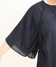 OLBFP12080 eur3(エウルキューブ) 【大きいサイズ/11号サイズあり】ドロストディティールポンチョブラウス ネイビー(57)