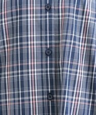 OLBFS11080 eur3(エウルキューブ) 【大きいサイズ/11号サイズあり】バックタックチェック柄ブラウス ネイビー(57)