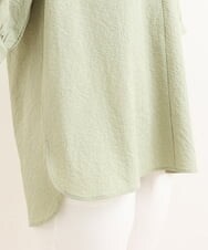 OLBFS12090 eur3(エウルキューブ) 【大きいサイズ】パフスリーブフーディブラウス カーキ(36)