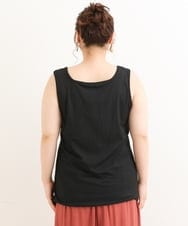 OLBFS16070 eur3(エウルキューブ) 【大きいサイズ/2点セット】シアーシャツアンサンブル ライトグレー(91)