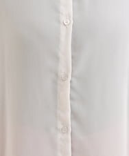 OLBFS16070 eur3(エウルキューブ) 【大きいサイズ/2点セット】シアーシャツアンサンブル ライトグレー(91)