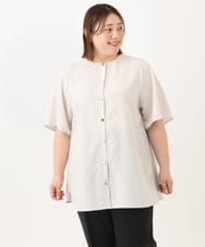 OLBGA34099 eur3(エウルキューブ) 【大きいサイズ】ヴィンテージポプリンブラウス アイボリー(80)