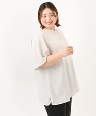 OLBGA34099 eur3(エウルキューブ) 【大きいサイズ】ヴィンテージポプリンブラウス アイボリー(80)