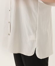 OLBGA34099 eur3(エウルキューブ) 【大きいサイズ】ヴィンテージポプリンブラウス アイボリー(80)