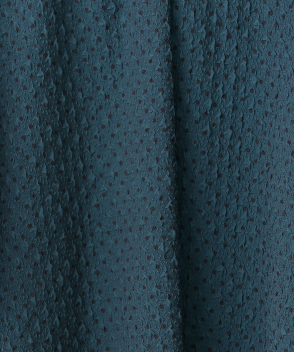 OLBGD28089 eur3(エウルキューブ) 【WEB先行販売】【大きいサイズ】エンボスドットブラウス グリーン