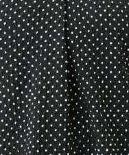 OLBGD28089 eur3(エウルキューブ) 【WEB先行販売】【大きいサイズ】エンボスドットブラウス ブラック